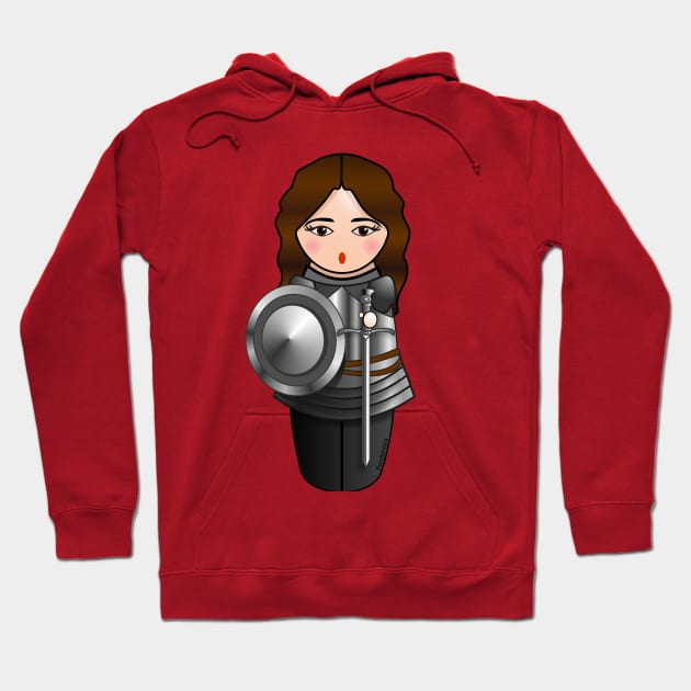 Kokeshi Joan of Arc Hoodie by Pendientera